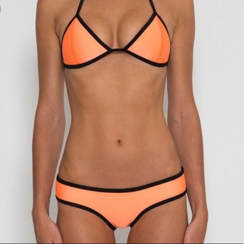 TRIANGL XS orange neoprene bathing suit